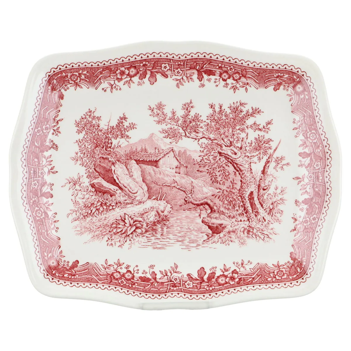 Butterplatte - Villeroy & Boch Burgenland rot