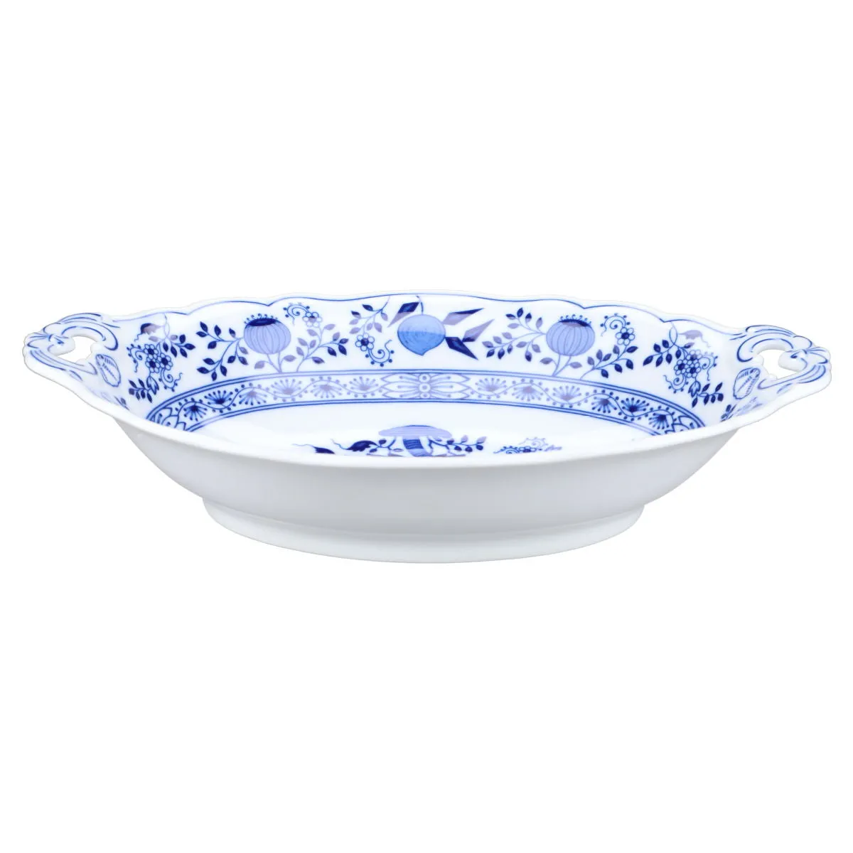 Brotkorb mit Griffen - Hutschenreuther Maria Theresia Zwiebelmuster I.Wahl