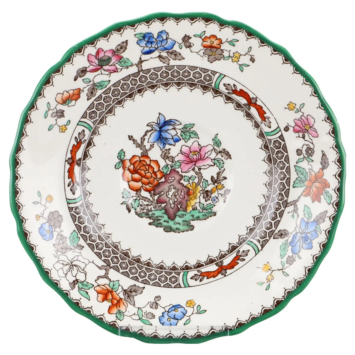 Untertasse für Suppe klein - Spode Copeland Chinese Rose