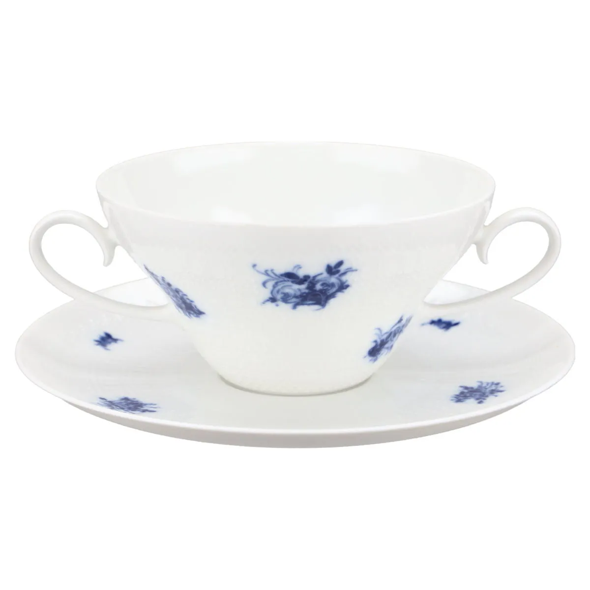 Suppentasse mit Untere - Rosenthal Romanze in Blau
