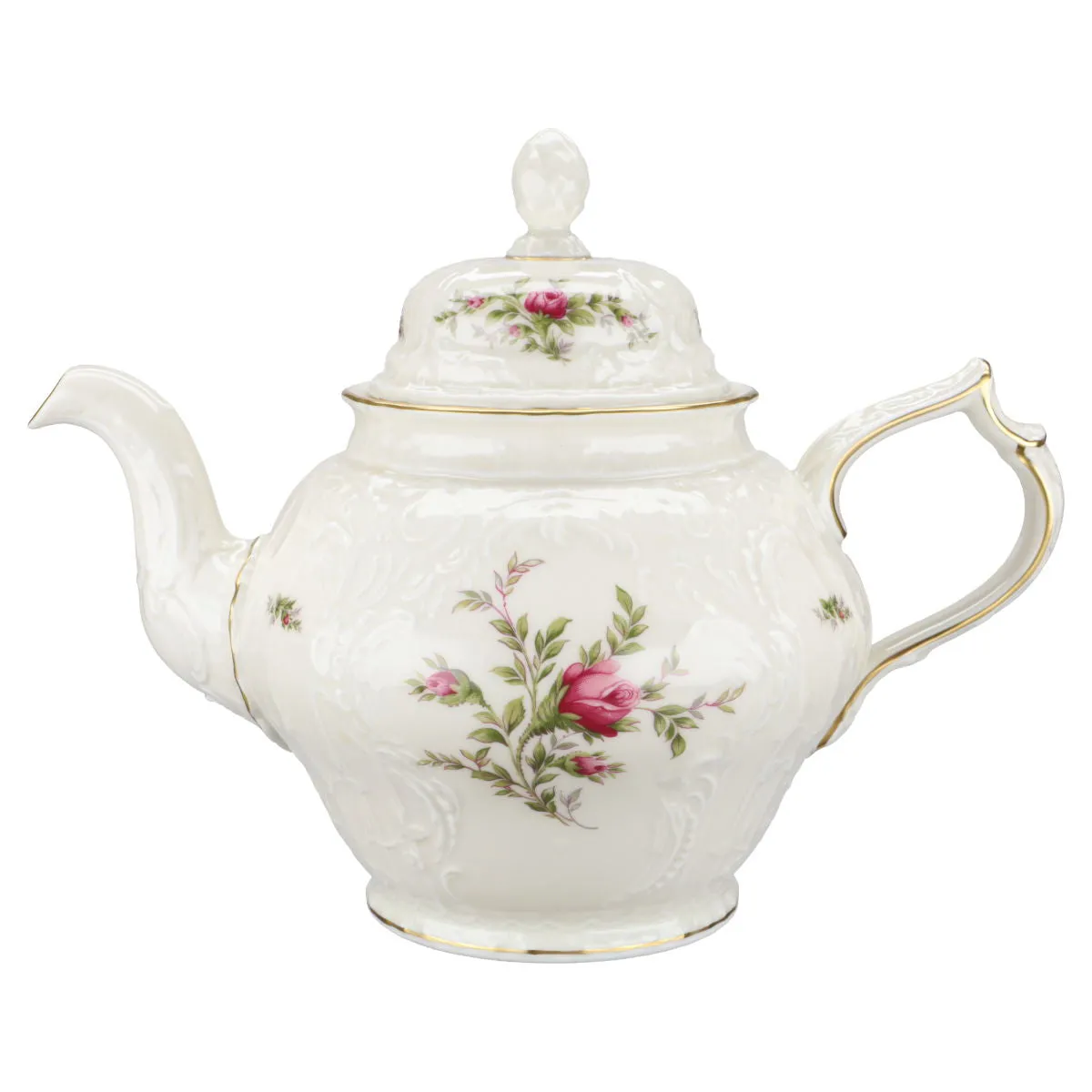 Teekanne - Rosenthal Sanssouci elfenbeinfarben Moosrose Ramona