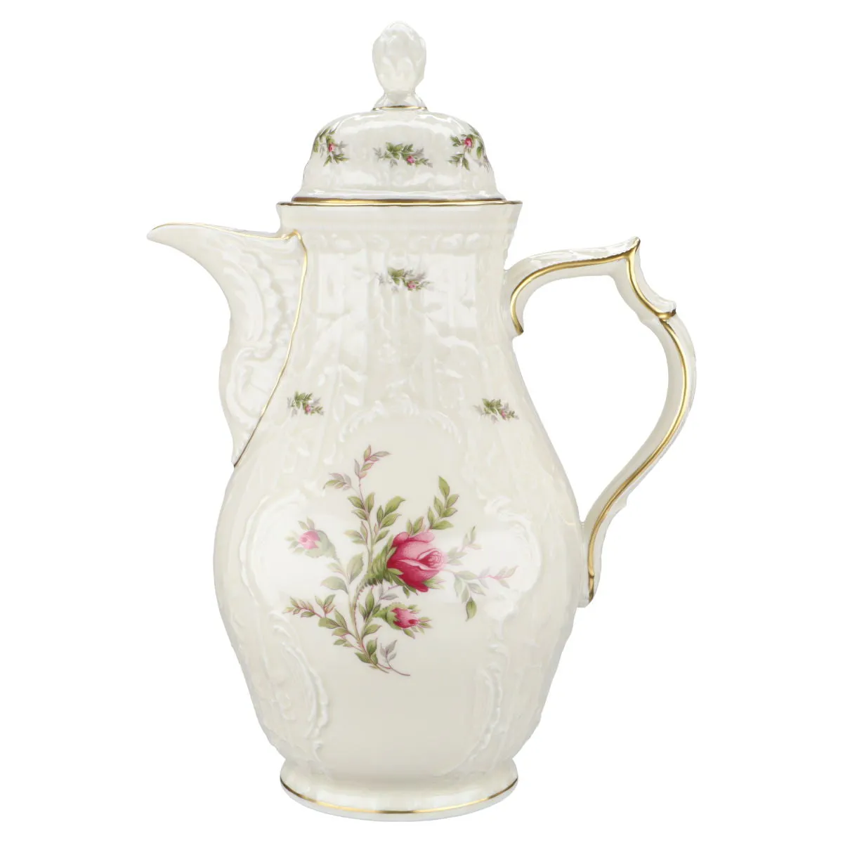 Kaffeekanne - Rosenthal Sanssouci elfenbeinfarben Moosrose Ramona