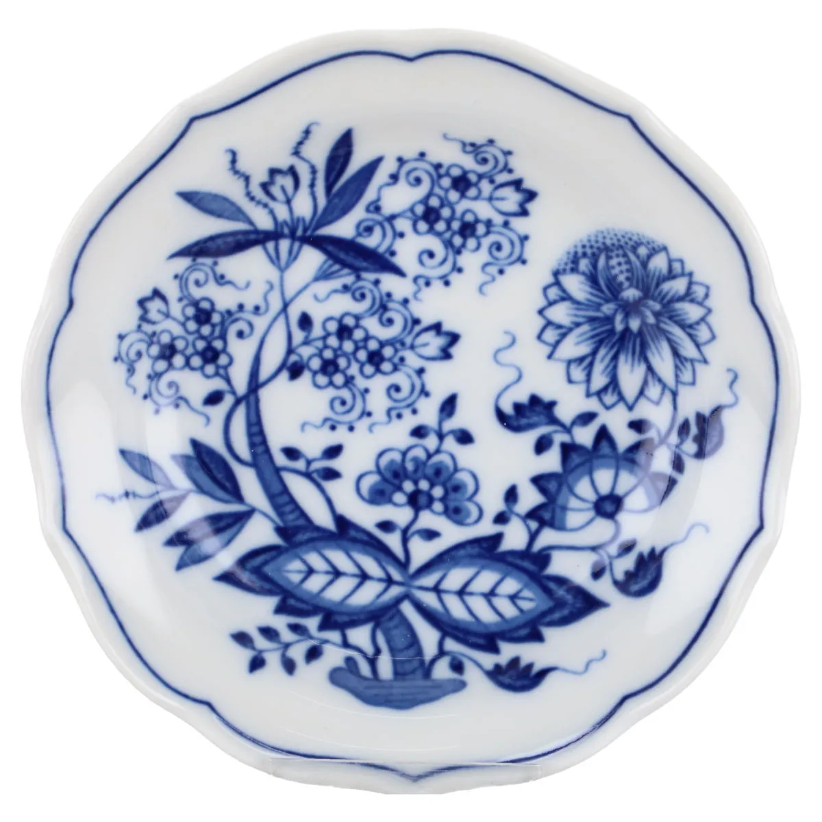 Untertasse für Mokka ohne Spiegel - Hutschenreuther Maria Theresia Zwiebelmuster I.Wahl