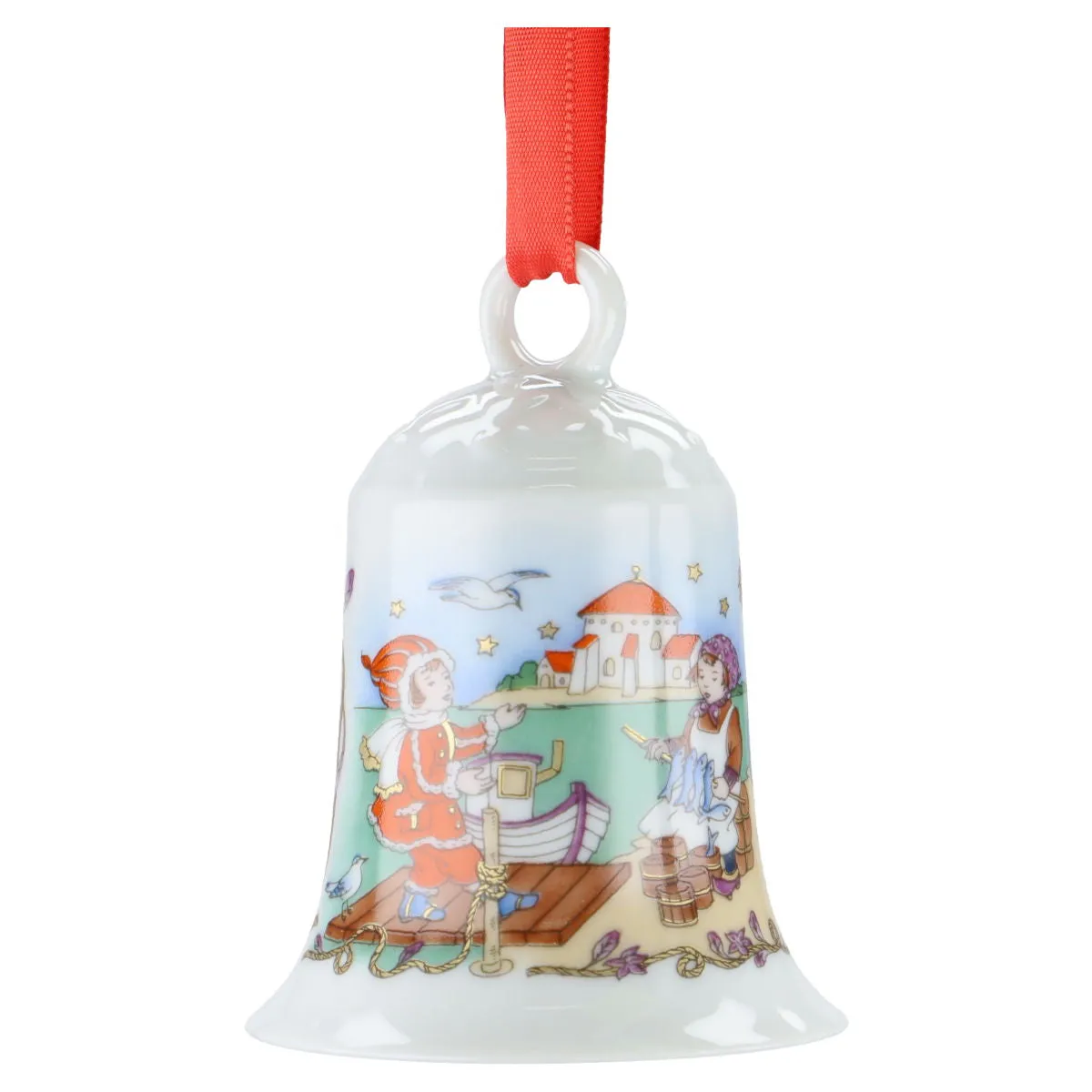 Weihnachtsglocke 1994 - Ostseeinsel - Hutschenreuther Weihnachtsartikel Weihnachtsglocken mit OVP