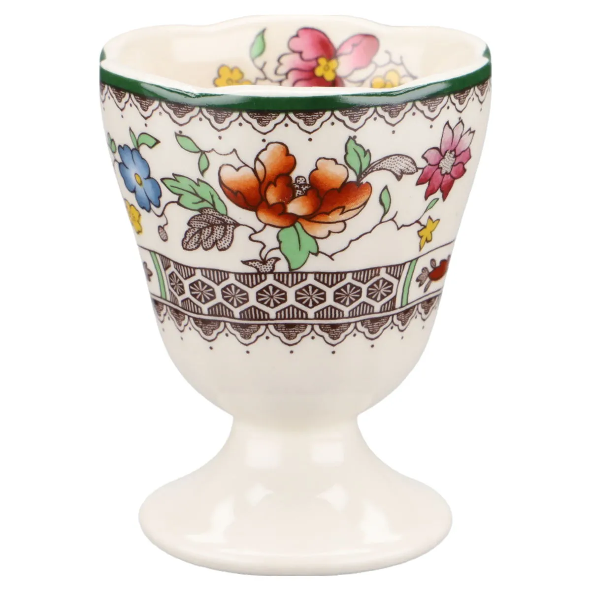 Eierbecher auf Fuß - Spode Copeland Chinese Rose
