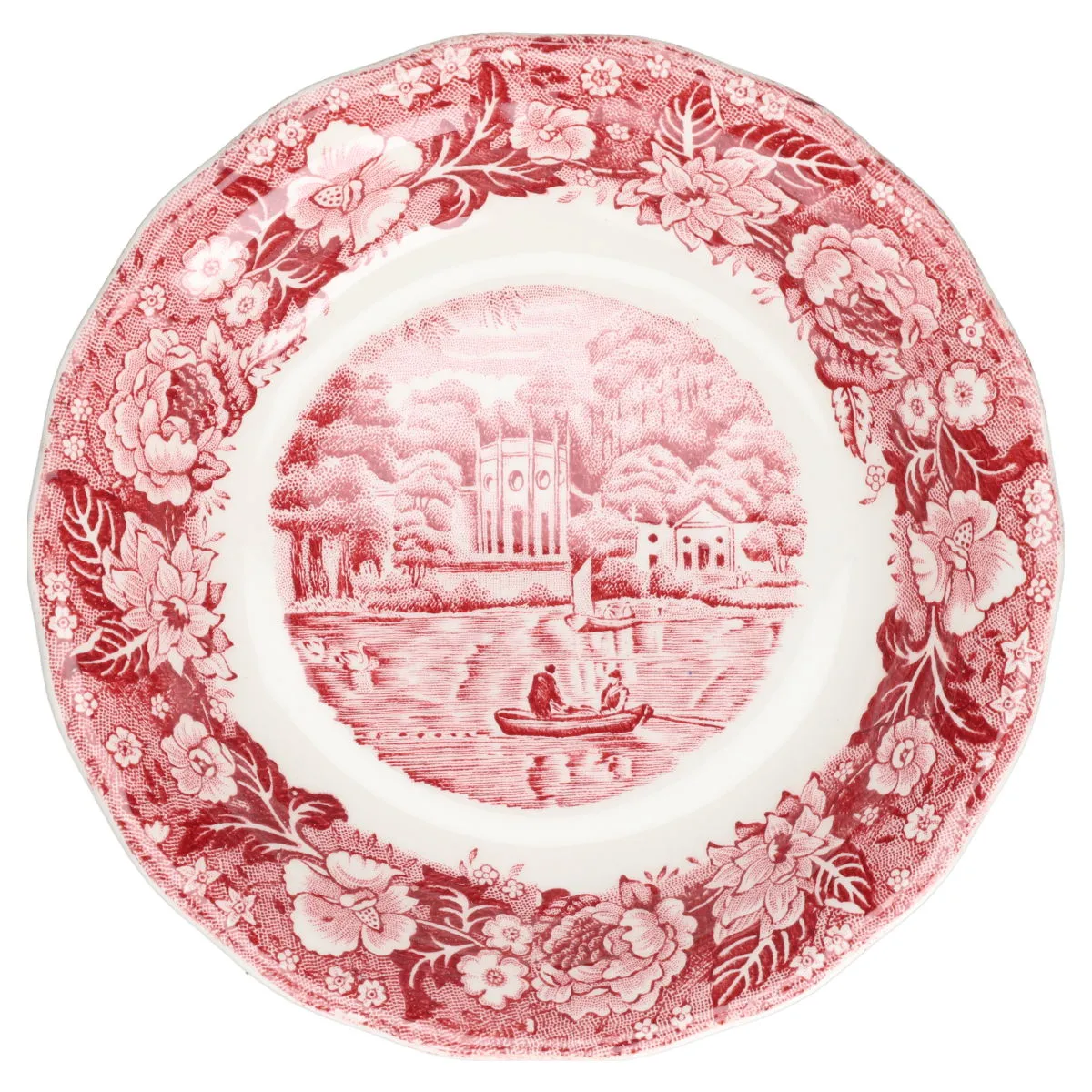 Dessertschälchen - Palissy Thames River Scenes rot /red