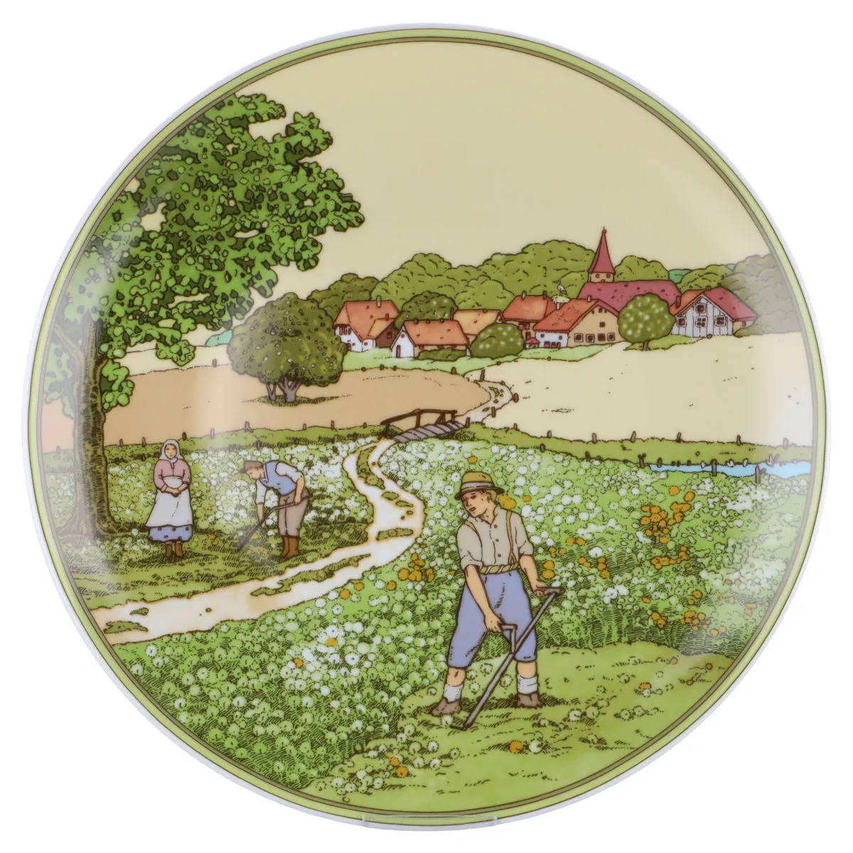 Wandteller : Bauer im Sommer - Villeroy & Boch Heinrich Deutsche Krebshilfe E.V.