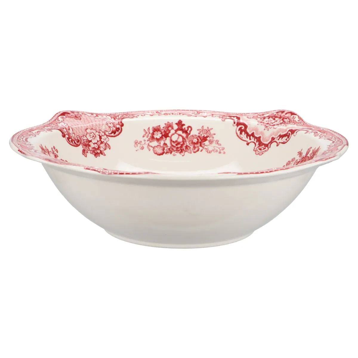 Schüssel mittelgroß - Johnson Bros Old Britain Castles rot