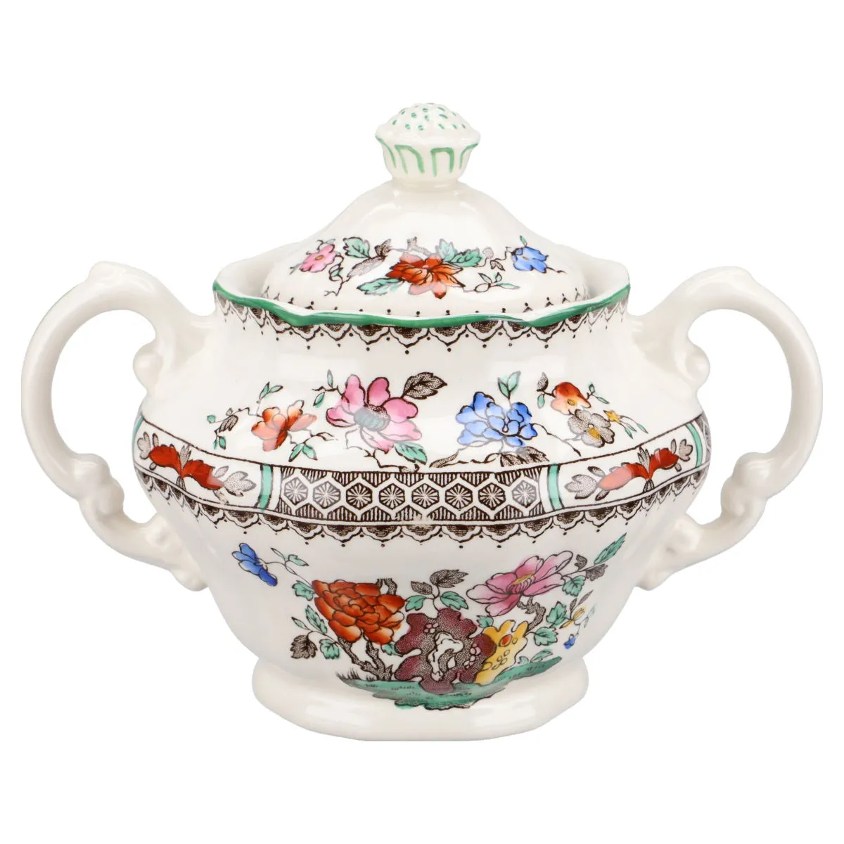 Zuckerdose klein - Spode Copeland Chinese Rose