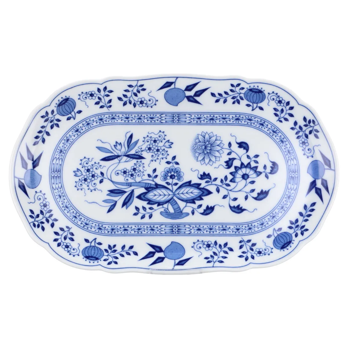 Tablett für Zucker und Milch - Hutschenreuther Maria Theresia Zwiebelmuster II.Wahl