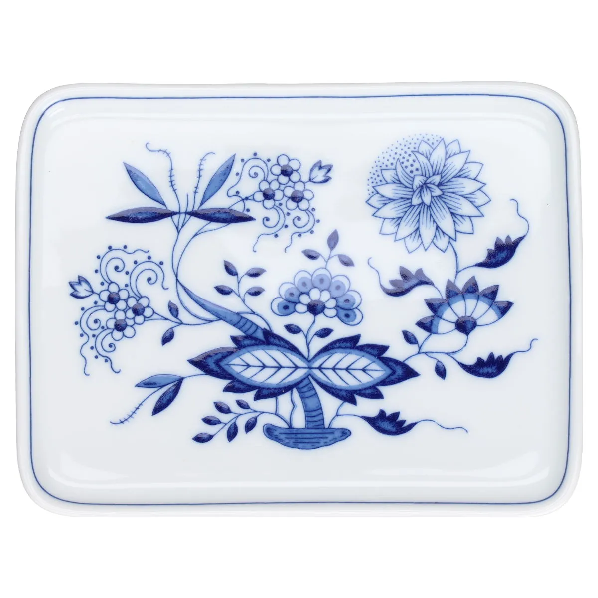 Butterplatte klein - Hutschenreuther Maria Theresia Zwiebelmuster I.Wahl