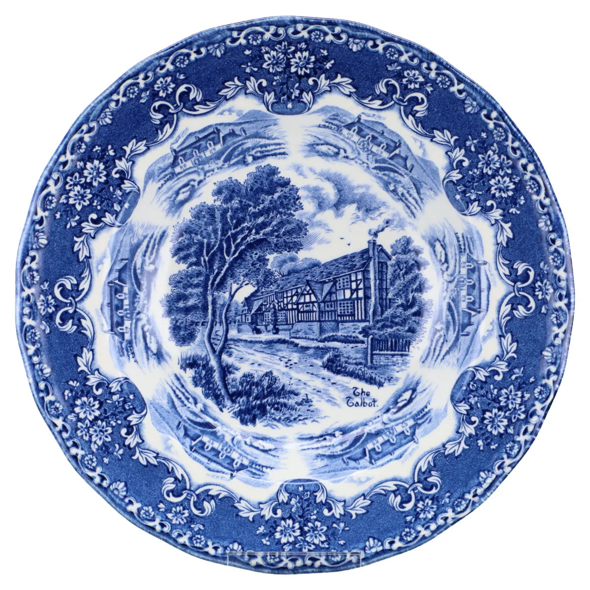 Suppenteller - Grindley English Country Inns blue blau