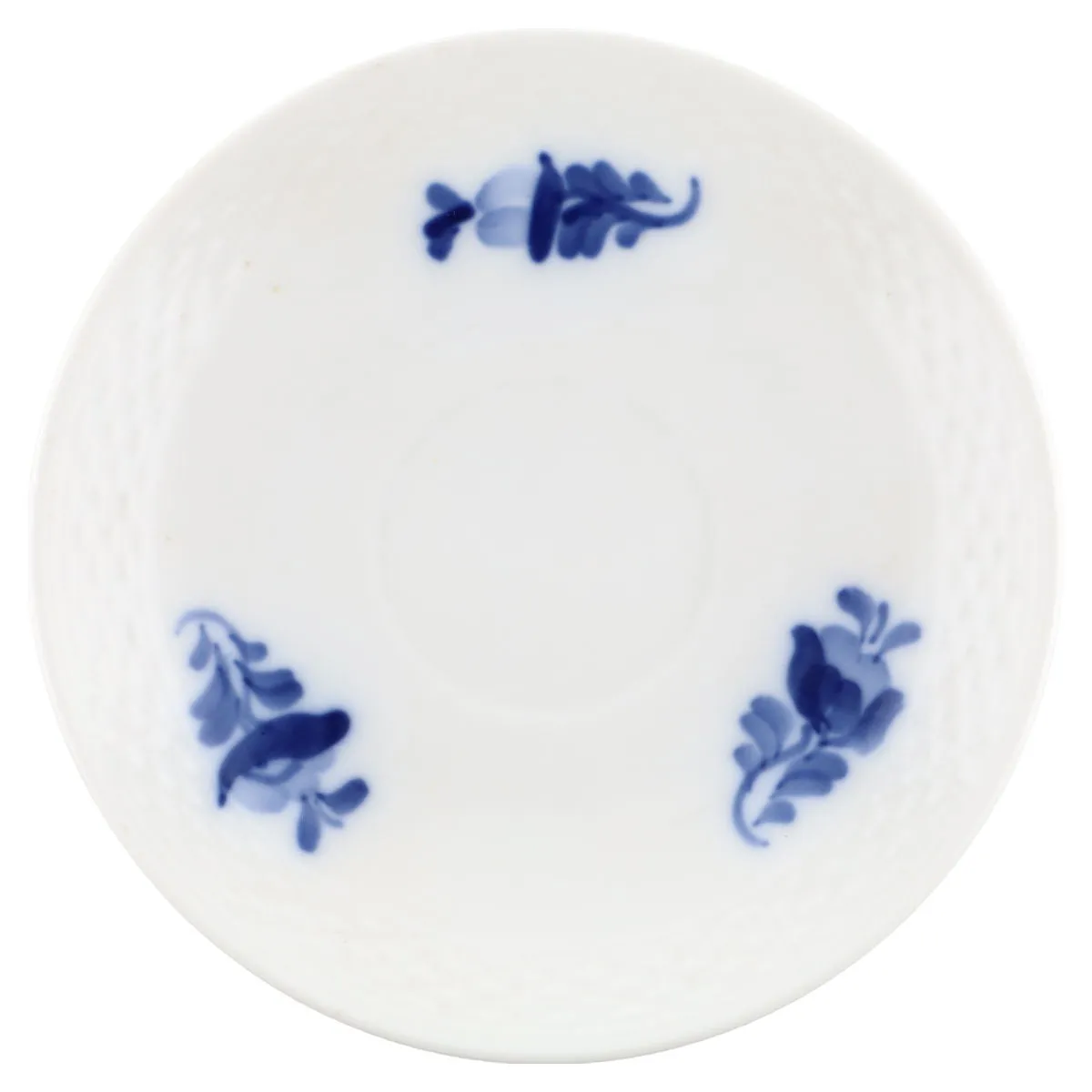 Untertasse für Mokka Modell 8046 - Royal Copenhagen Blaue Blume glatt I. Wahl