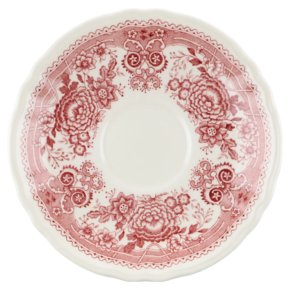 Untertasse für Mokka - Villeroy & Boch Burgenland rot