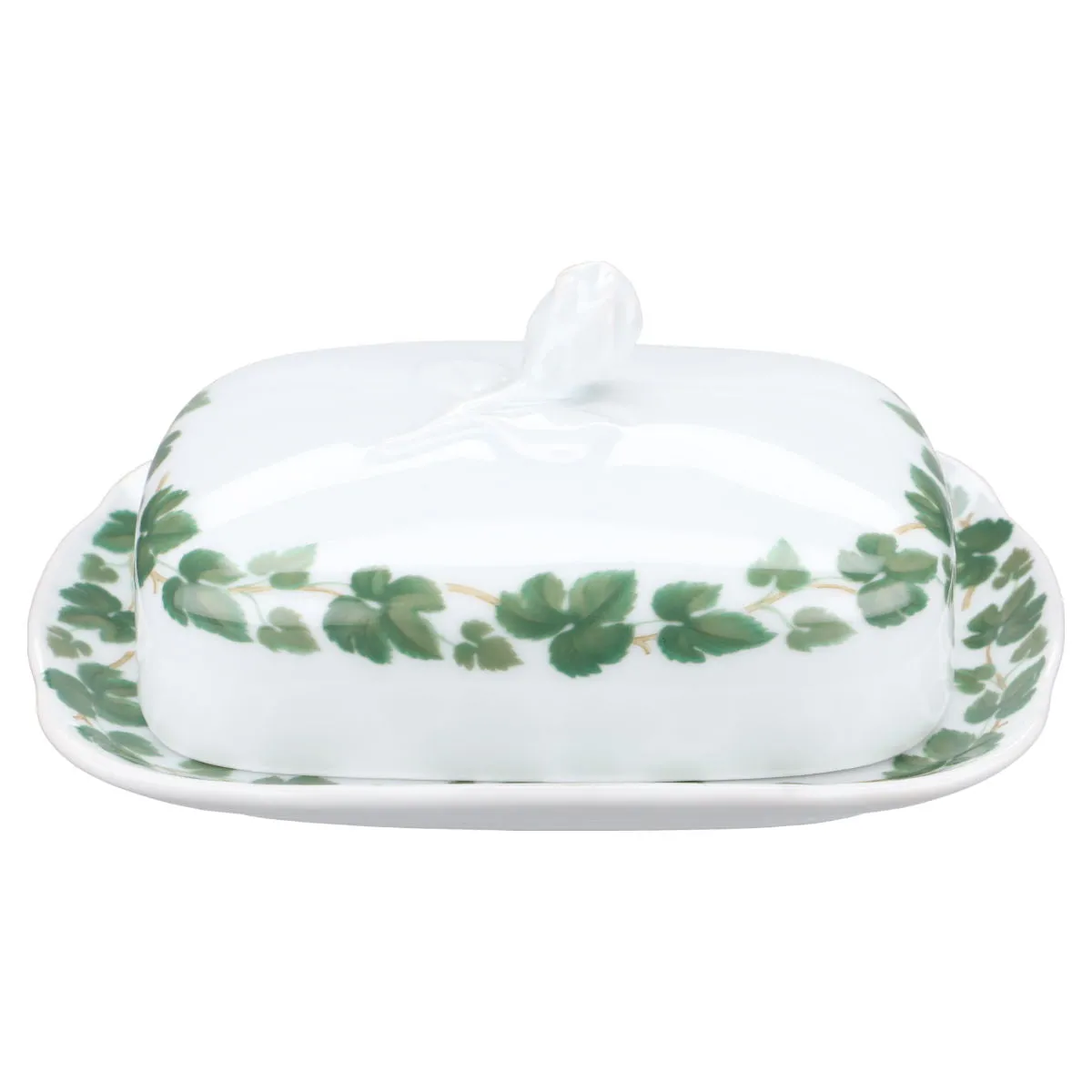 Butterdose eckig - Hutschenreuther Maria Theresia Weinlaub I.Wahl