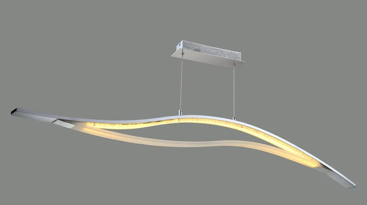 MILI Pendelleuchte 23W 3000K Warmweiss 230V 1610 lumen Chrom