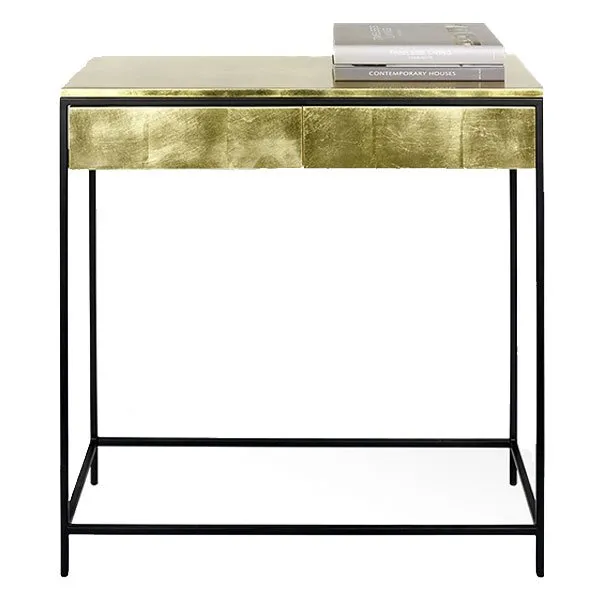 Lambert Konsole Mena Blattgold mit Schubladen