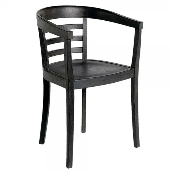 Lambert Stuhl Julius Eichenholz Gebeizt Schwarz