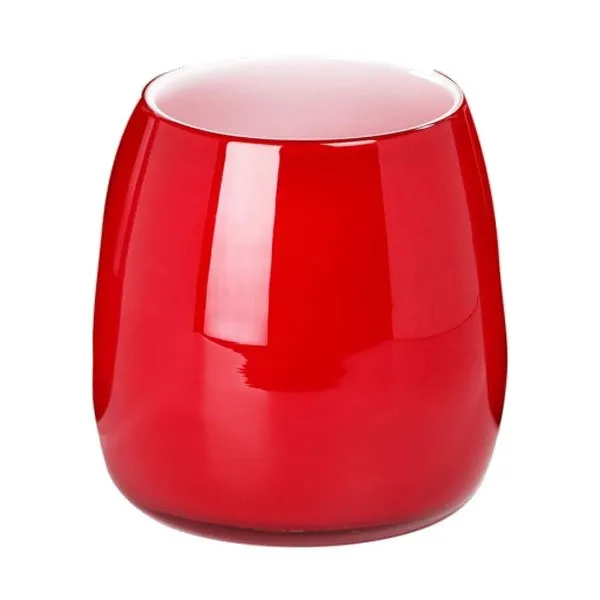 Lambert Vase Pisano Rot Weiß (18cm)