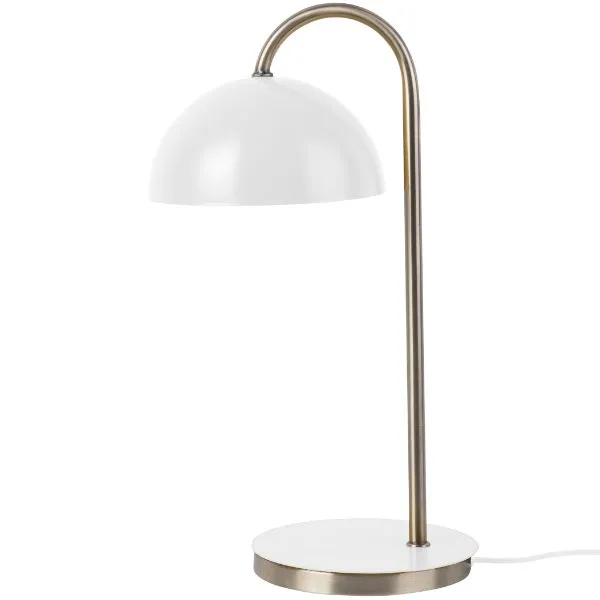 Leitmotiv Schreibtischlampe Dome Iron Matt White