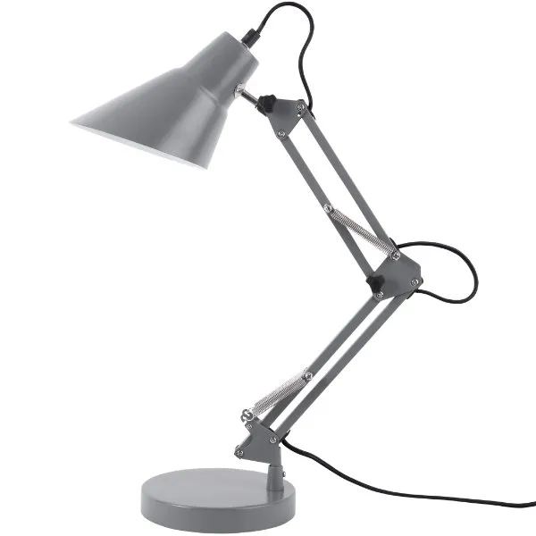 Leitmotiv Schreibtischlampe Fit Iron Sand Coated Mouse Grey