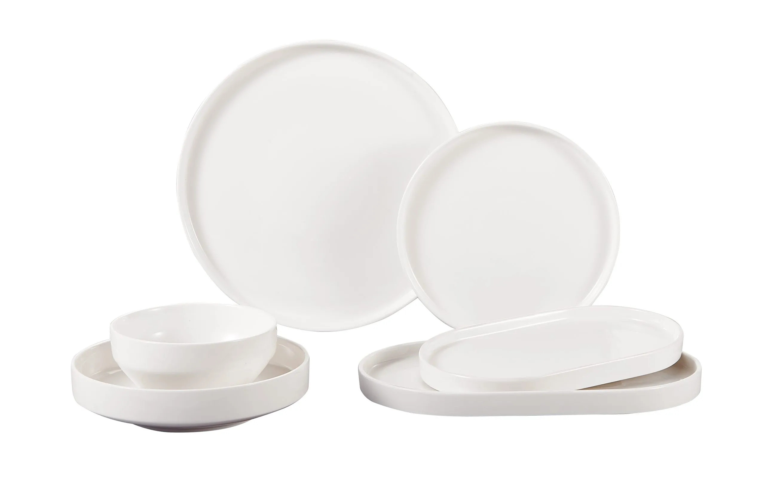 Mulex MINA Premium Tafelservice Weiß 26-teilig 6-Personen Set