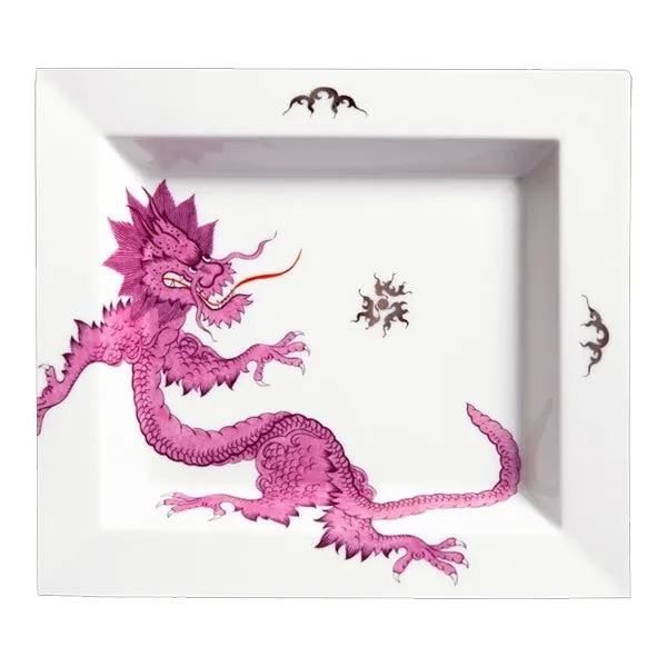 Meissen Vide-Poche Ablageschale Ming Drache Purpur (21x18,5cm)