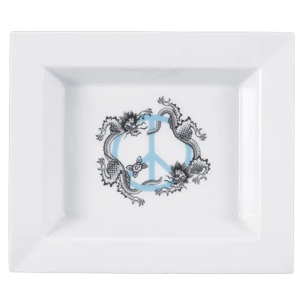 Meissen Vide-Poche Ablageschale Peace Türkis (16x13,5cm)