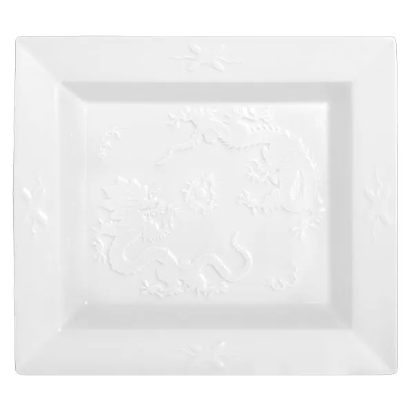Meissen Vide-Poche Ablageschale Reliefdrachen (21x18,5cm)