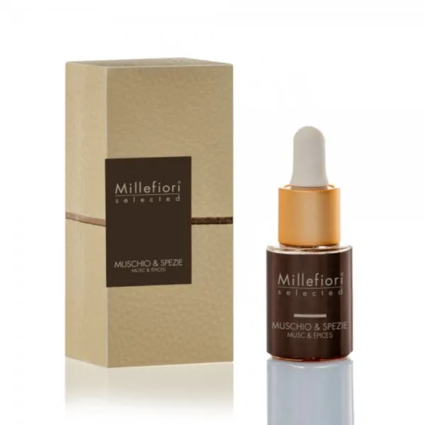 Millefiori Milano Wasserlöslicher Duft Muschio A Spezie (15ml)