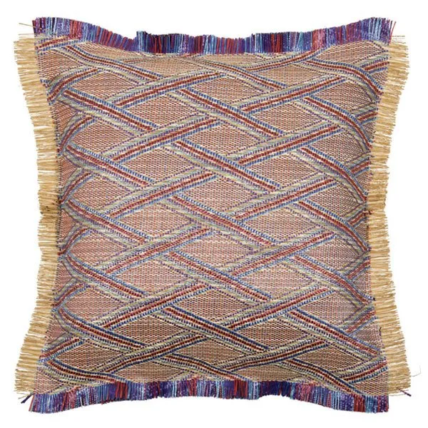 Pad Kissenhülle Tulum Rot Aqua (50x50cm)