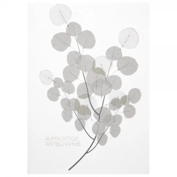 Räder Design Karte Beileidskarte Aufrichtige Anteilnahme