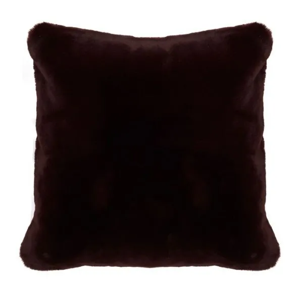 Riviera Maison Kissenhülle Faux Fur Dark Red (50x50cm)