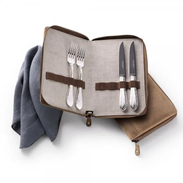 Robbe & Berking Grillset Martelé 925 Frozen Black (4-teilig)