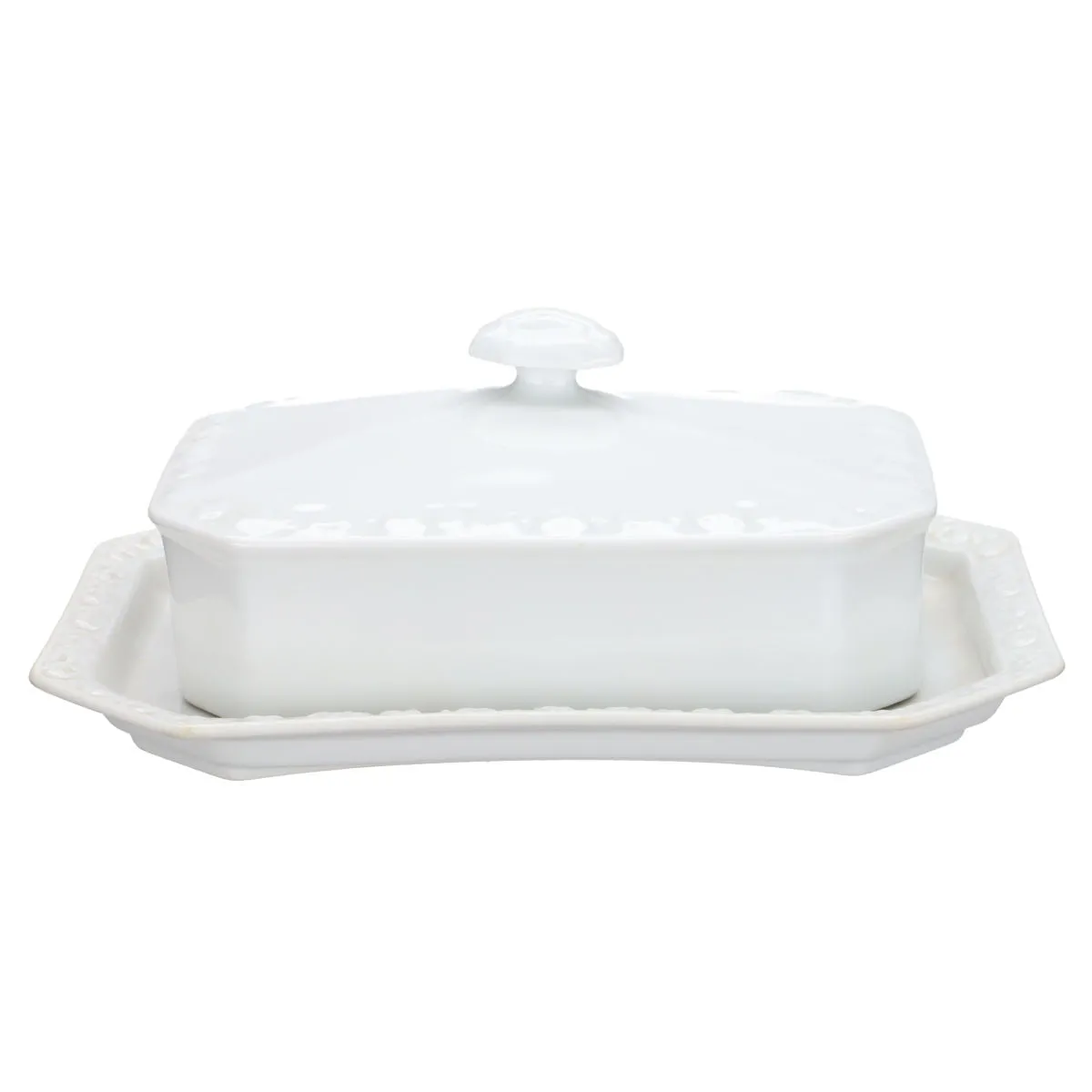 Butterdose rechteckig - Rosenthal Maria weiß - II.Wahl