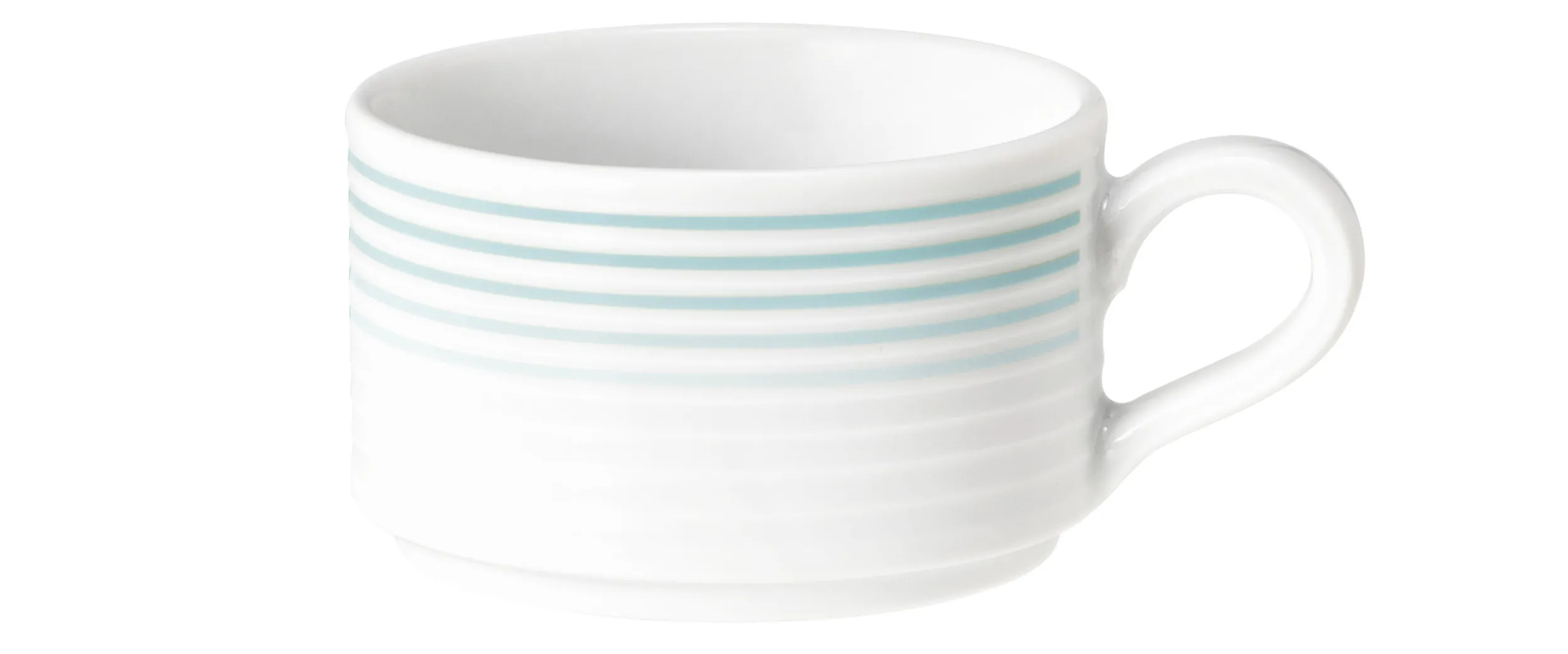 Espressotasse Blues arktisblau rund mit Relief H 4,3 cm - 90 ml