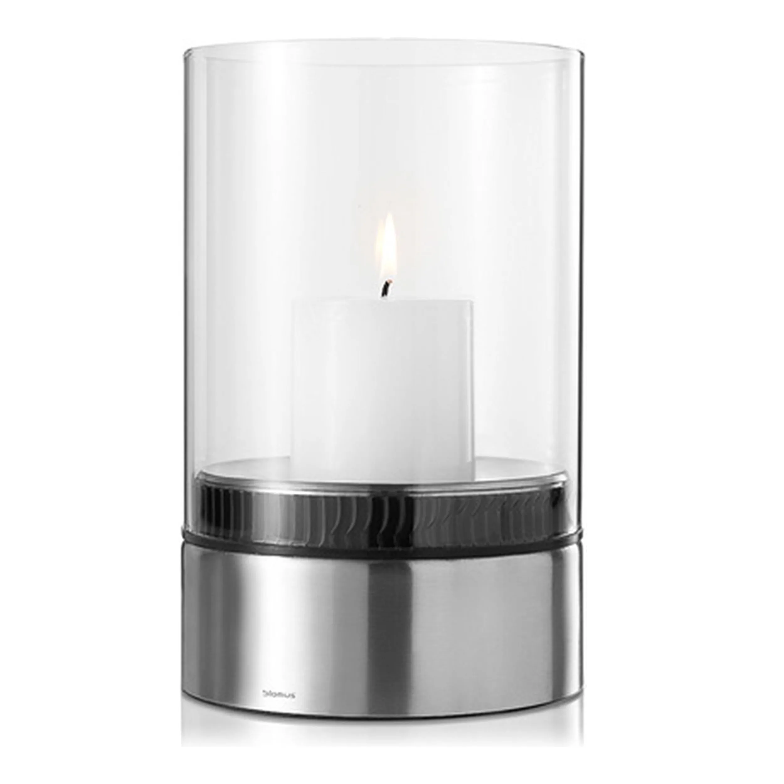 Blomus Windlicht Edelstahl Glas H 23 x Ø 15 cm Deko