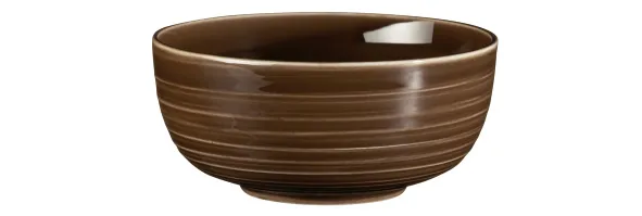 Müslischale Terra Ø 15 cm rund Porzellan erdbraun