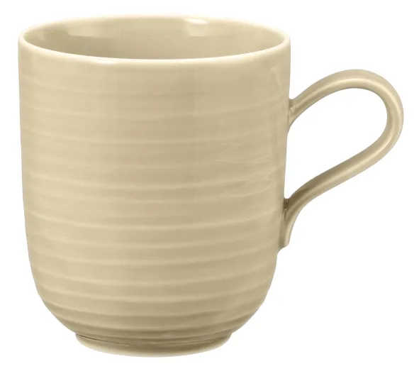 Becher Terra Ø 12.4 cm rund Porzellan sandbeige