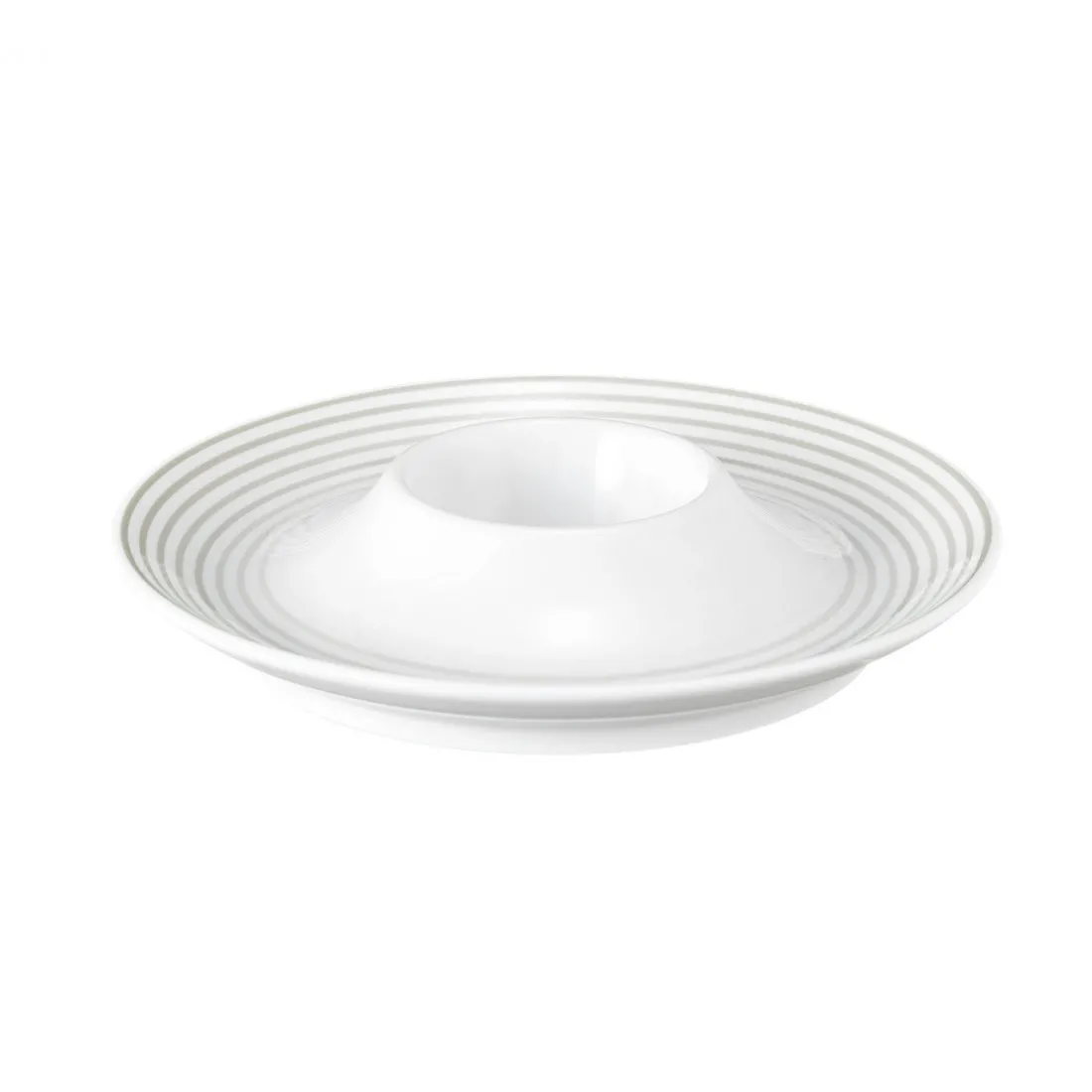 Eierbecher Blues Ø 12.5 cm rund Porzellan perlgrau