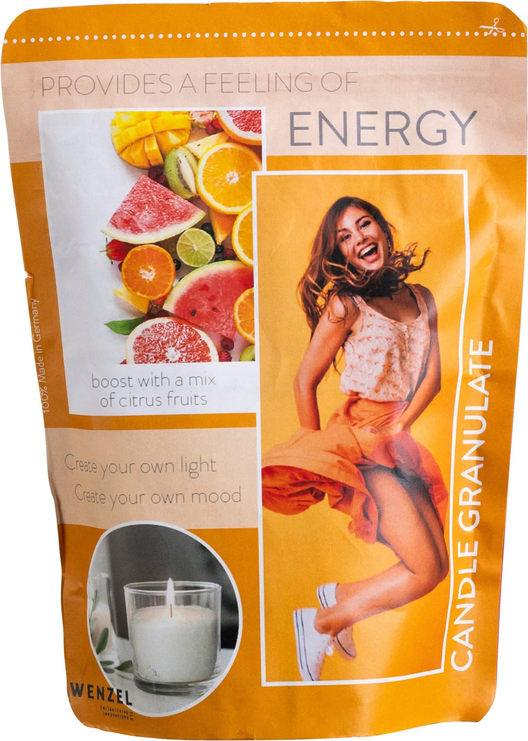 Wenzel Wachsgranulat mit Duft Energy 400g für DIY Kerzen