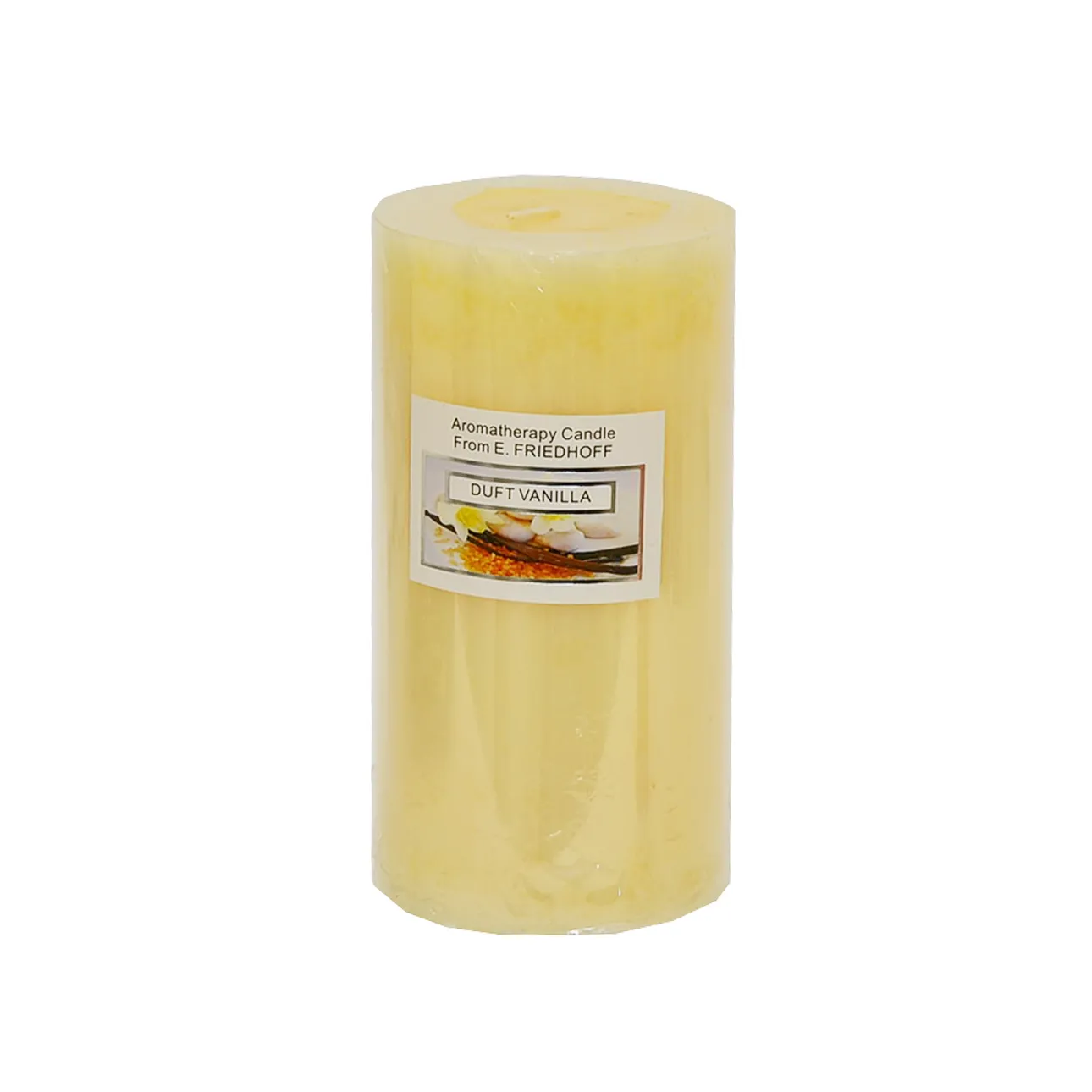 Duftkerze Stumpenkerze Vanille 14 cm