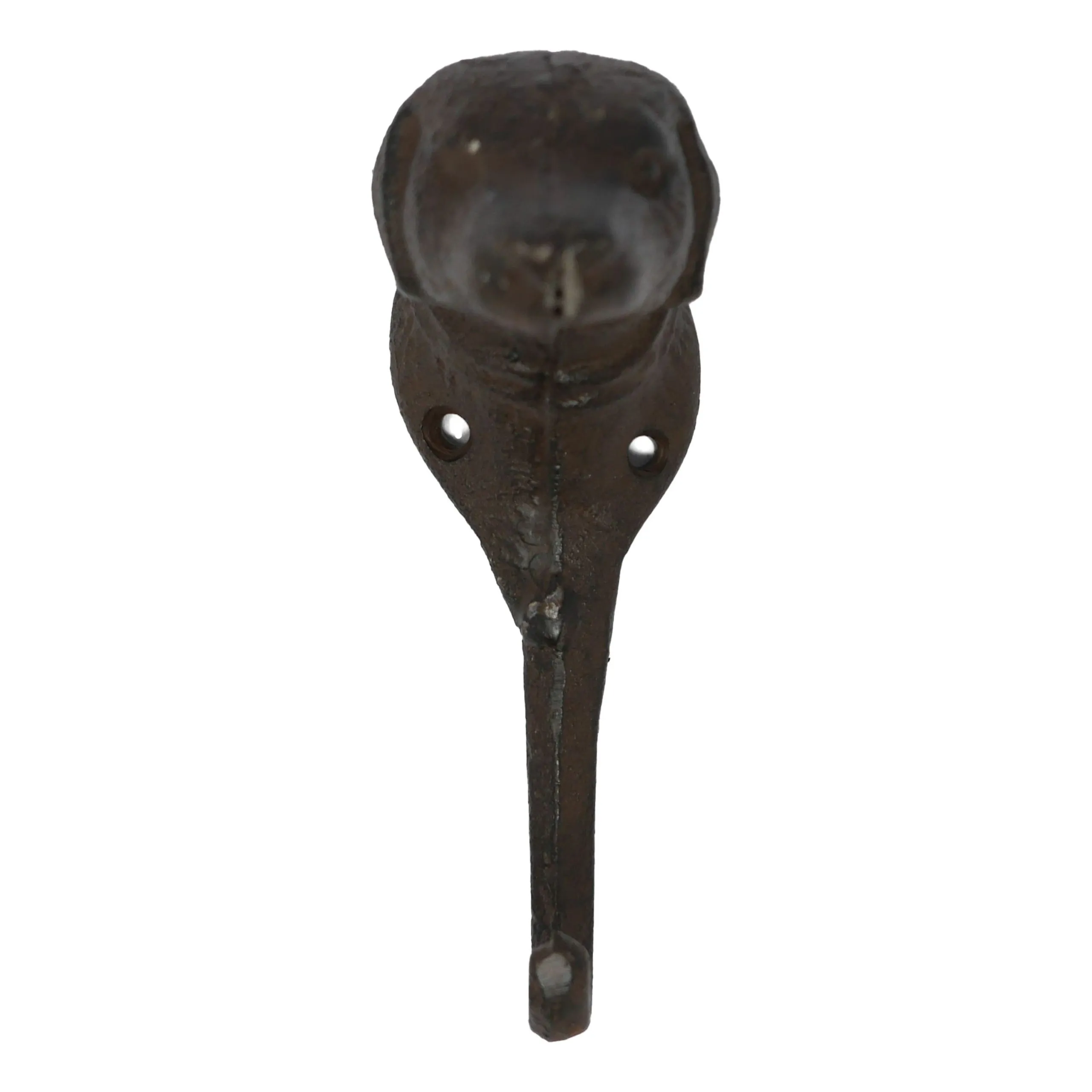 Wandgarderobe Gusseisen Antik Rostlook Hund mit 1 Haken