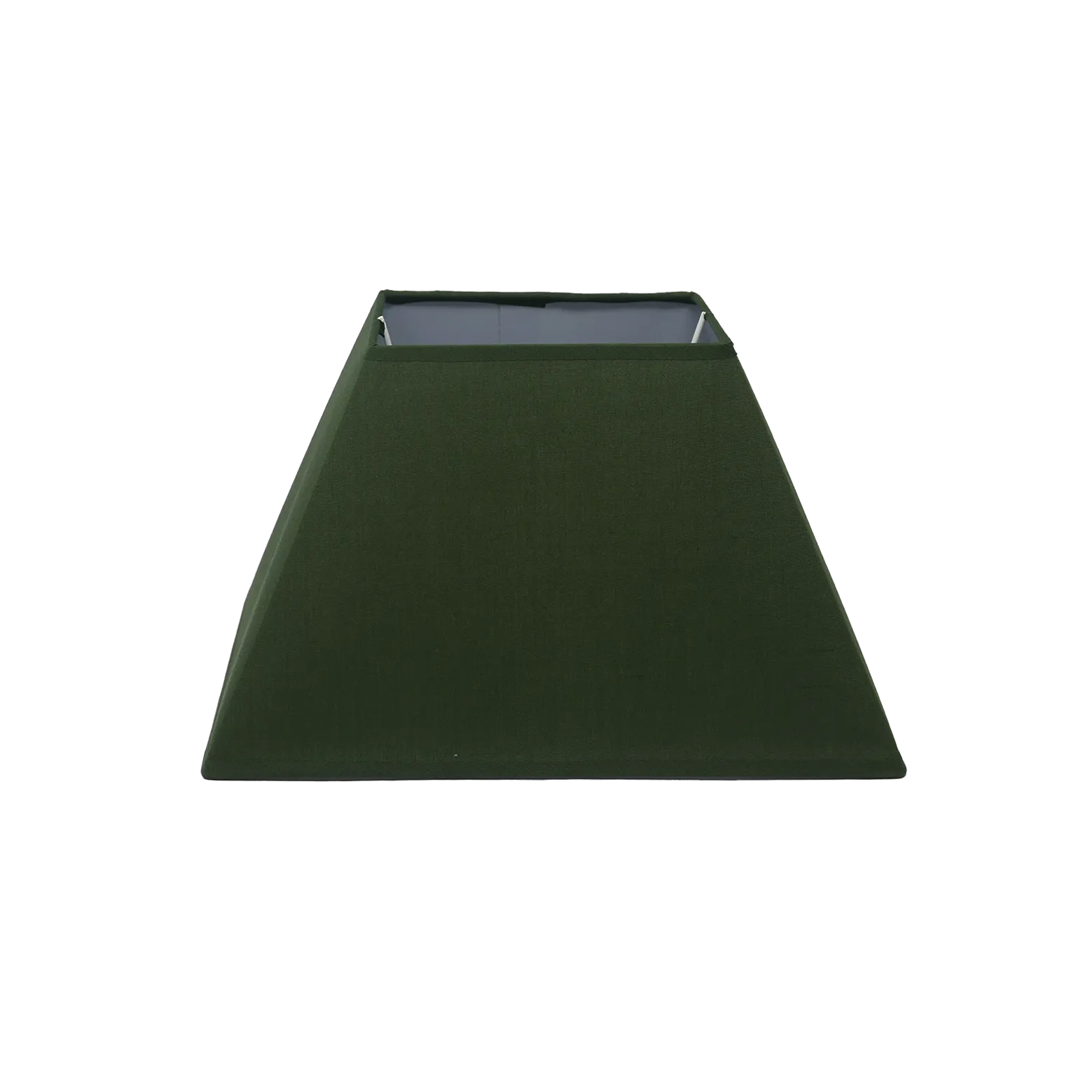 LampenschirmStoff E14 / E27 Fassung Grün Trapez H 16 cm