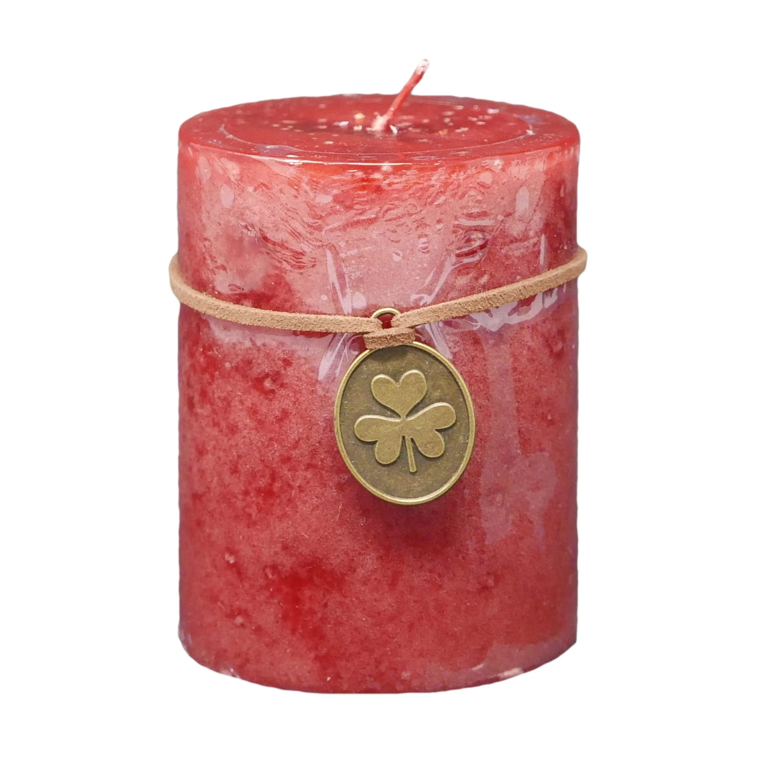 Stumpenkerze Trendkerze kaminrot Ø 7 x H 9 cm