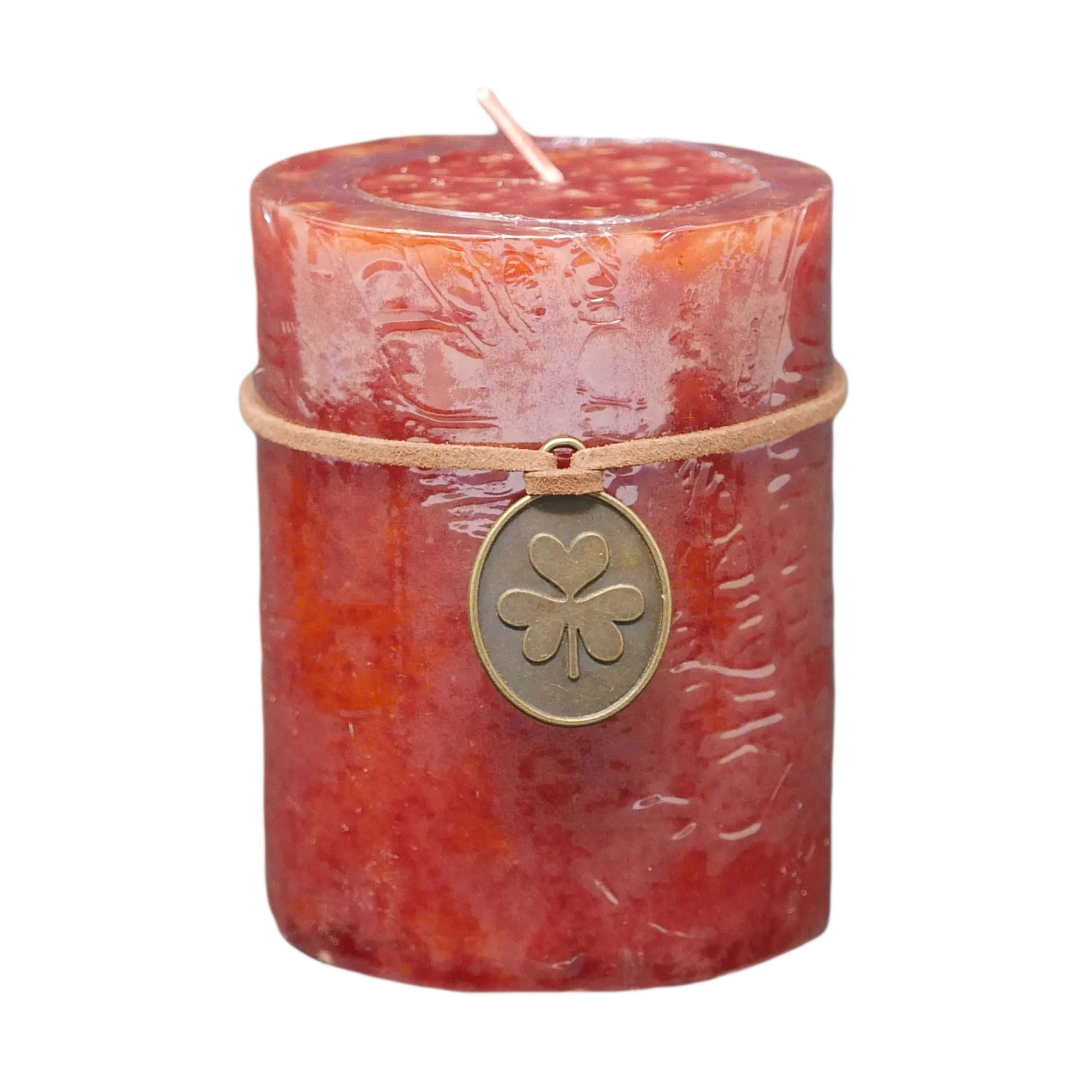 Stumpenkerze Trendkerze rubin Ø 7 x H 9 cm