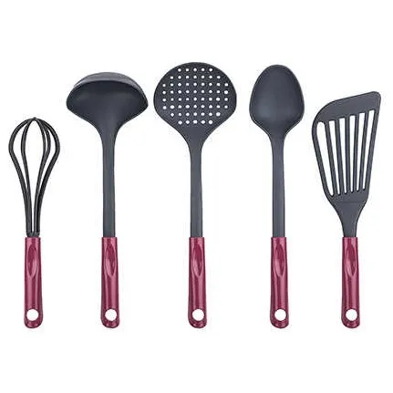 Servierset 5-teilig Kirschrot