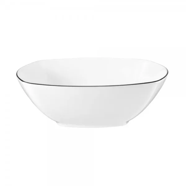 Seltmann Weiden Schüssel Lido Black Line Weiß Eckig (24,5cm)