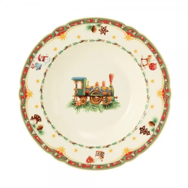 Seltmann Weiden Suppenteller Marieluise Weihnachtsnostalgie Elfenbein (23cm)