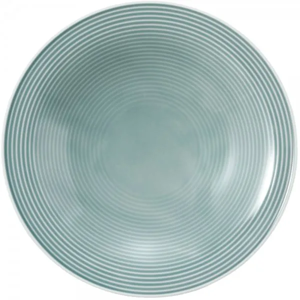 Seltmann Weiden Suppenteller rund Beat mit Relief Arktisblau (22,5cm)